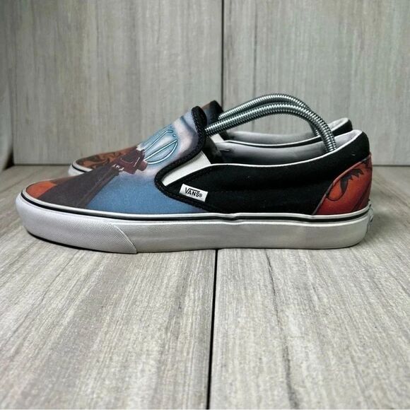 Vans Custom Culture Art Tattoo Ink’d Classic Slip On Skate Shoes Mens Size 10.5 - Picture 3 of 10